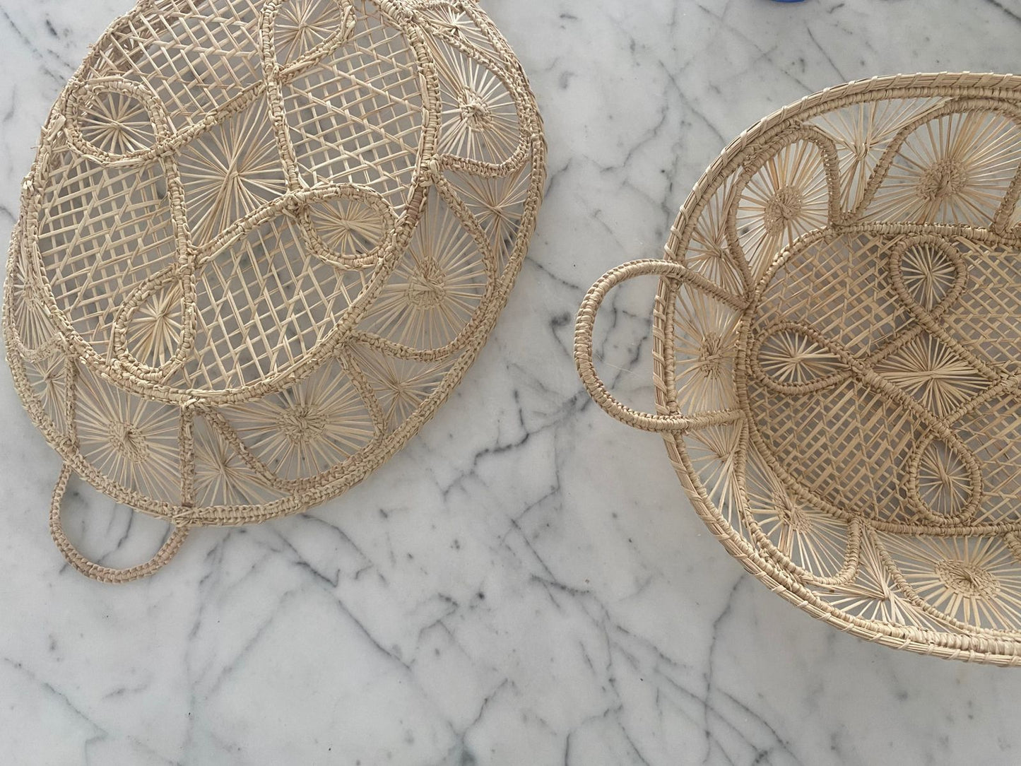 Cesta Oval Palha Natural Média