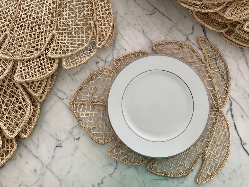 Souplat em palha natural Folha