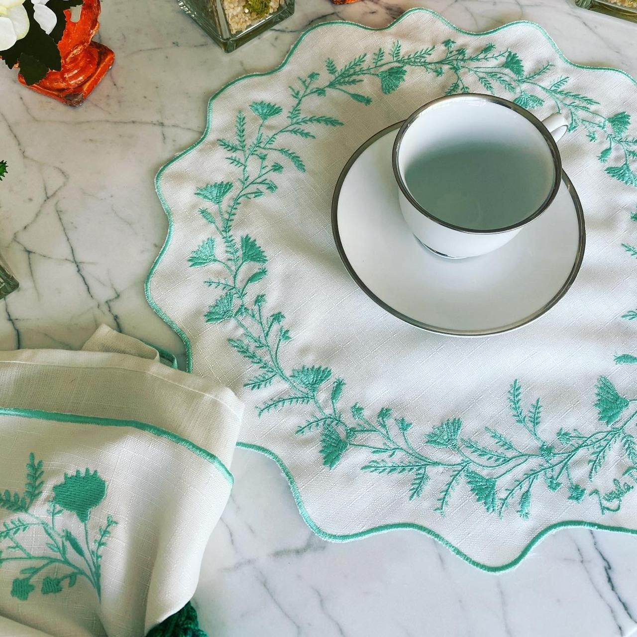 Souplat Bordado Verde