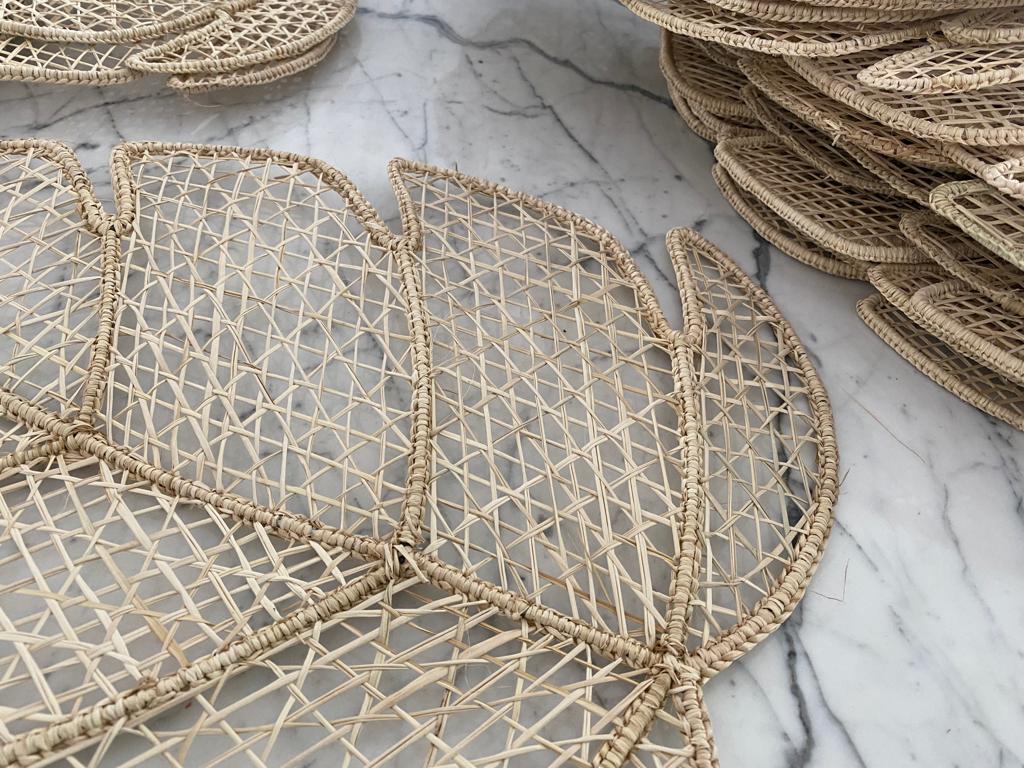 Souplat em palha natural Folha
