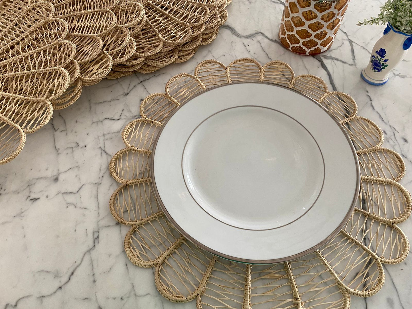 Souplat em palha natural Girassol