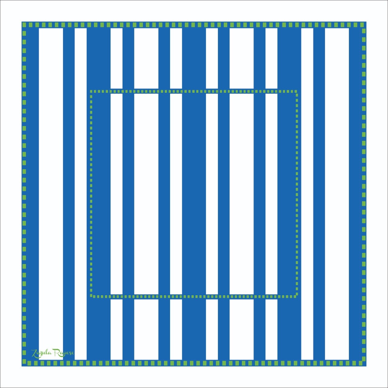 Guardanapo Listrado Azul