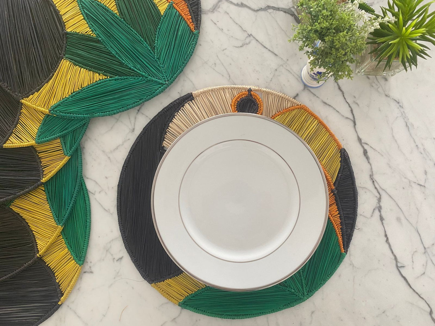 Souplat em palha natural Tucano - Conjunto com 2 unidades