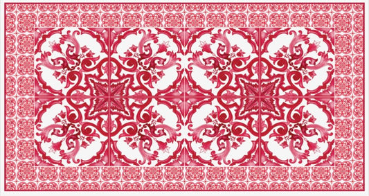 Toalha de Mesa Retangular DG cereja - 3,48mx1,84m