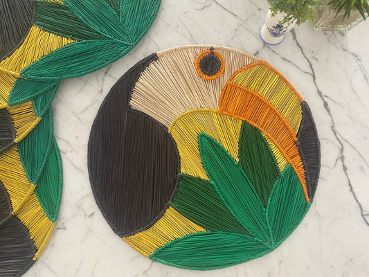Souplat em palha natural Tucano - Conjunto com 2 unidades