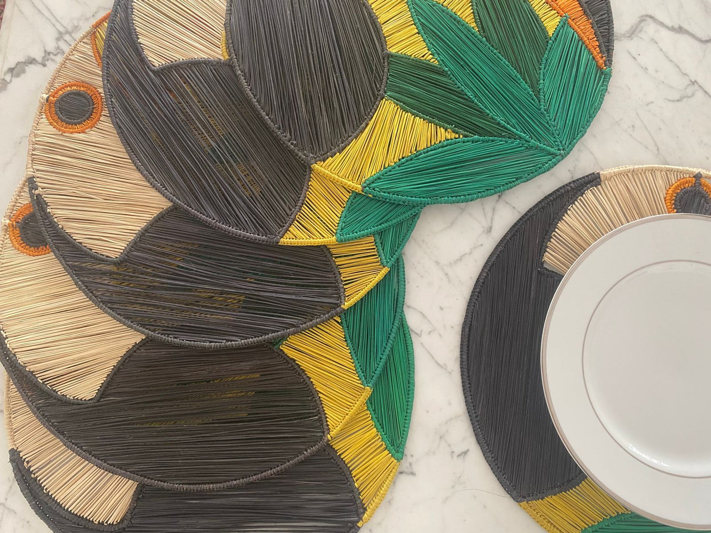 Souplat em palha natural Tucano - Conjunto com 2 unidades