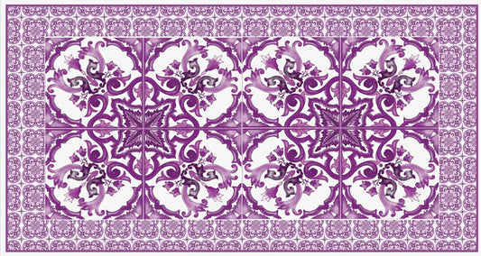 Toalha de Mesa Retangular DG Lilaz - 3,48mx1,84m