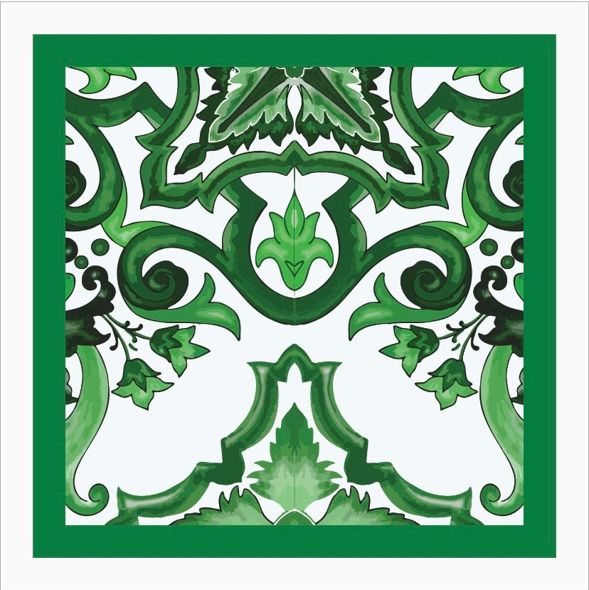 Guardanapo DG arabesco verde