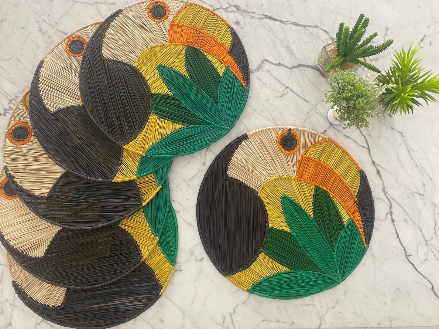 Souplat em palha natural Tucano - Conjunto com 2 unidades
