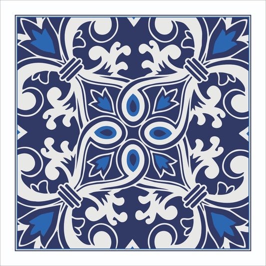 Guardanapo DG arabesco Azul