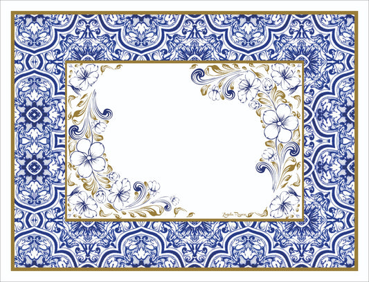 Americano Azulejo Floral