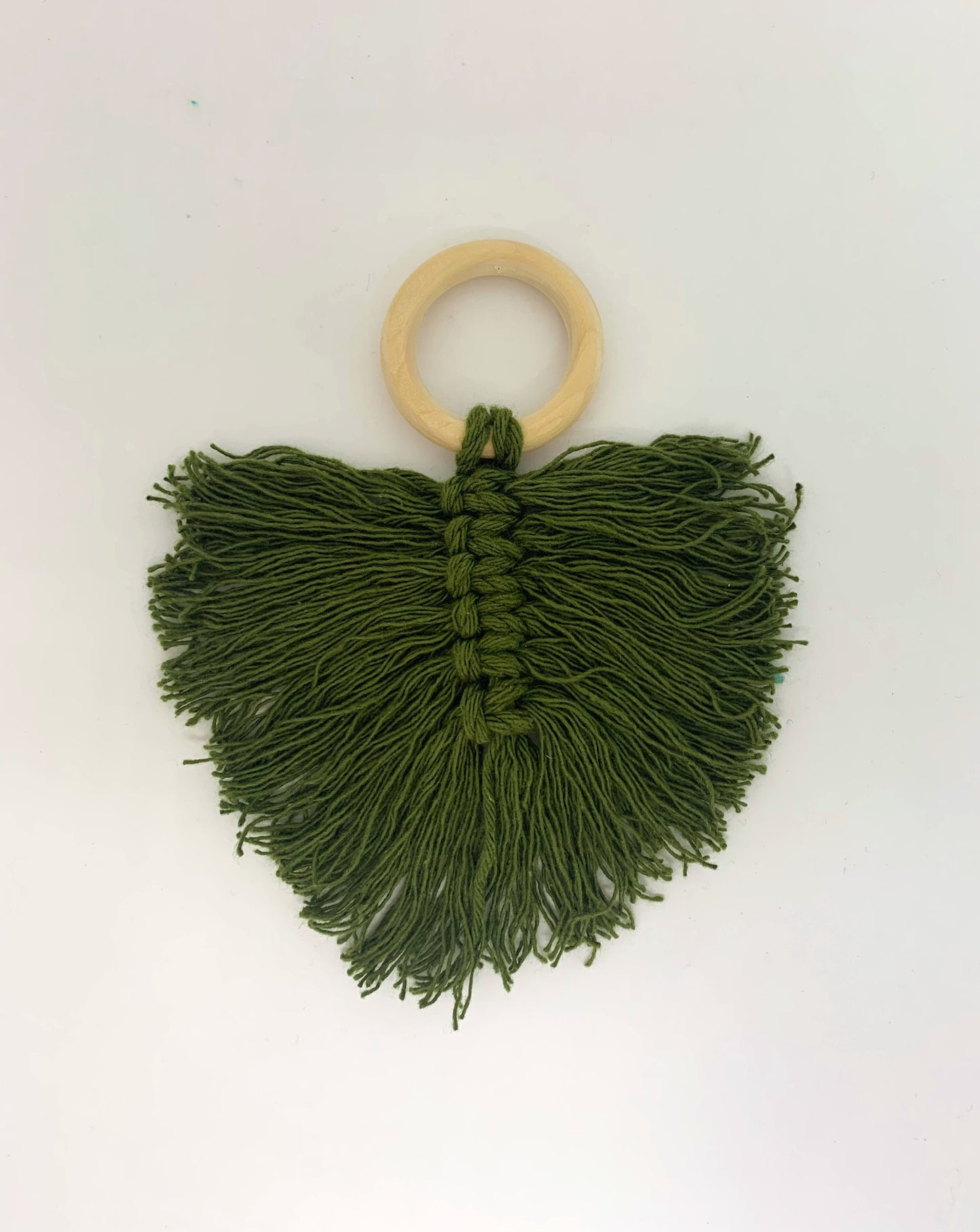 Porta Guardanapo Macrame Verde Musgo