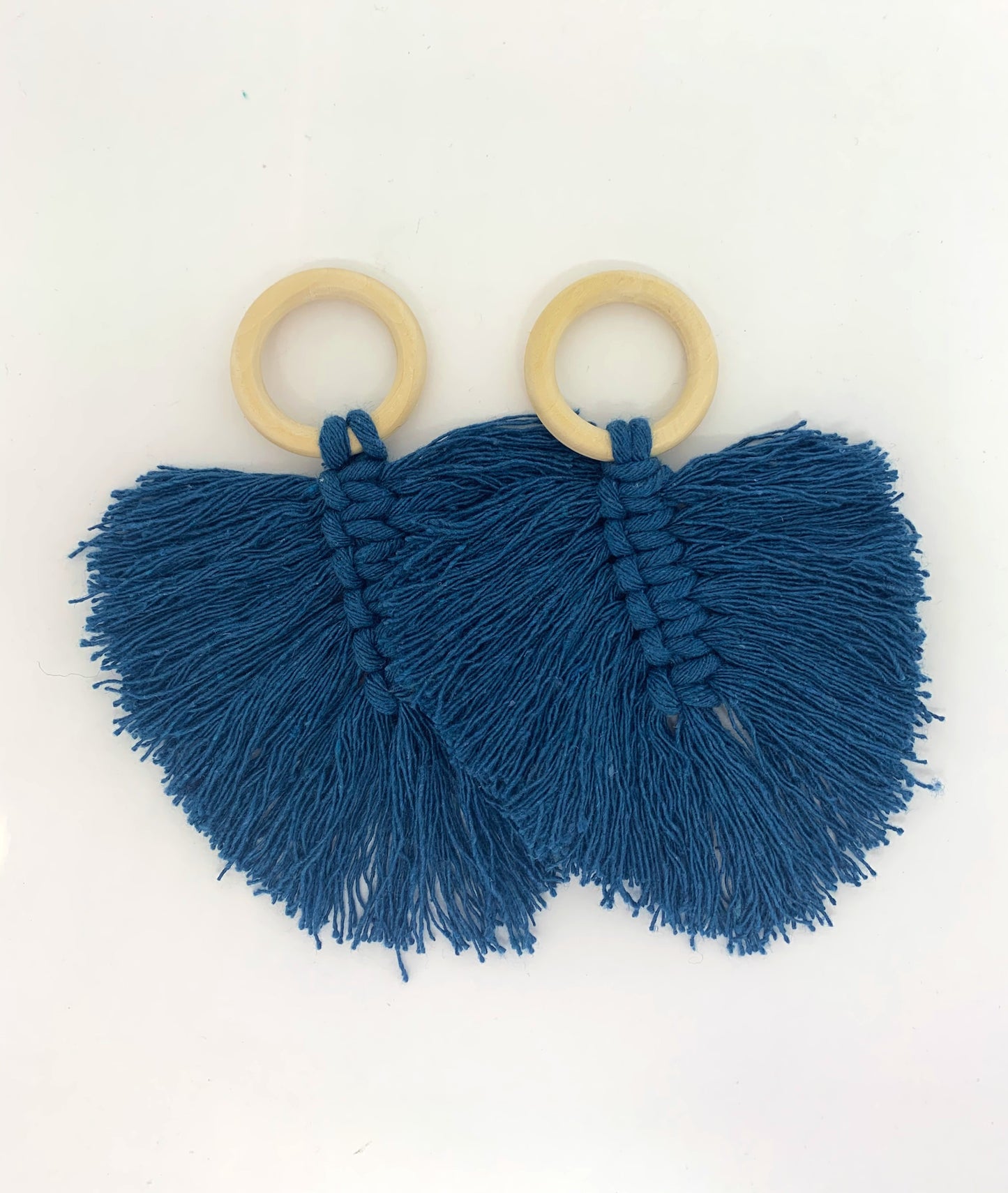 Porta Guardanapo Macrame Azul Marinho