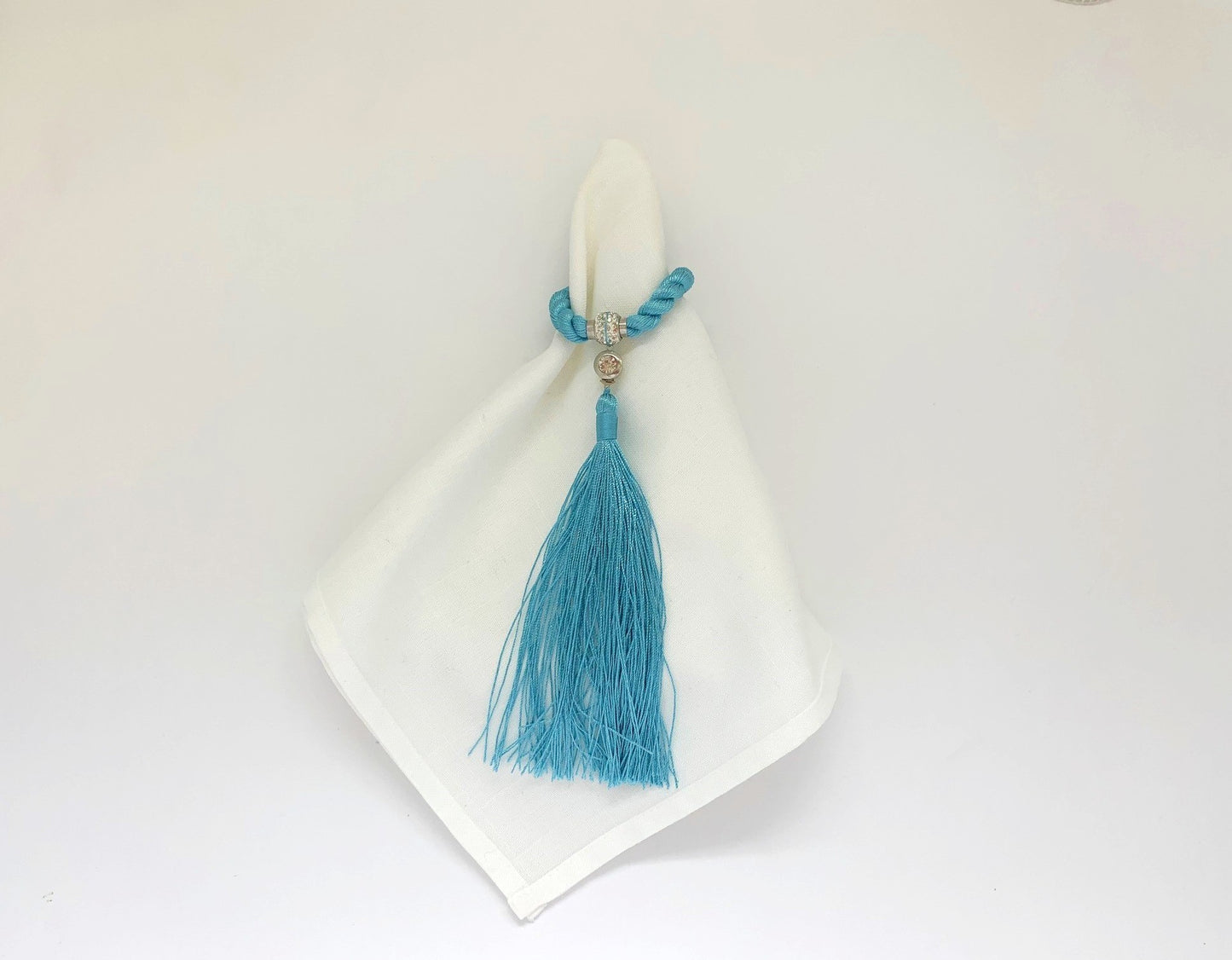 Porta Guardanapo Tassel Azul