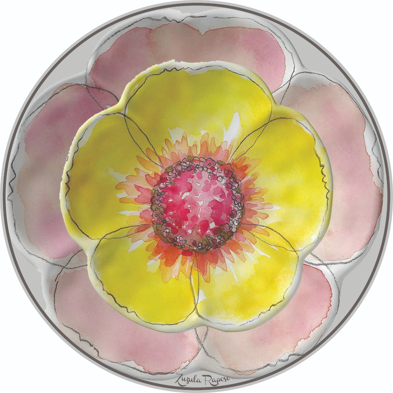 Souplat Aquarela Rosa